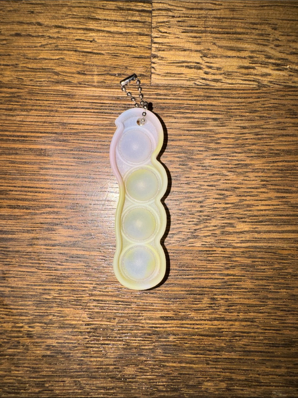 Mini Silicone Pop It Keychain - Pastel Rainbow